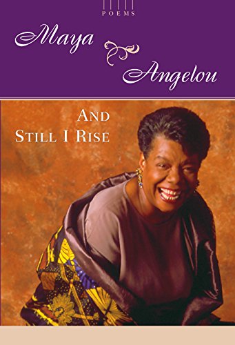 Book cover of Maya Angelou poetry And Still I Rise. The author is on the cover.