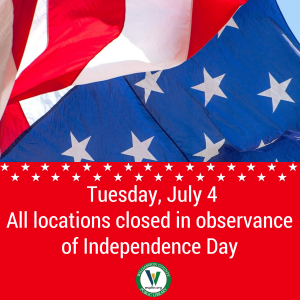 Tuesday, July 4
All locations closed in observance
American flag at top
Library logo at bottom