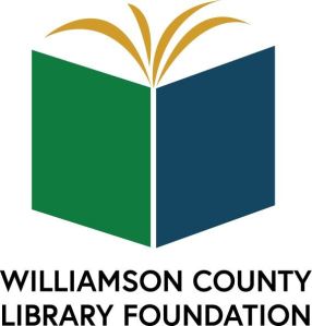 Williamson County Library Foundation book shaped logo